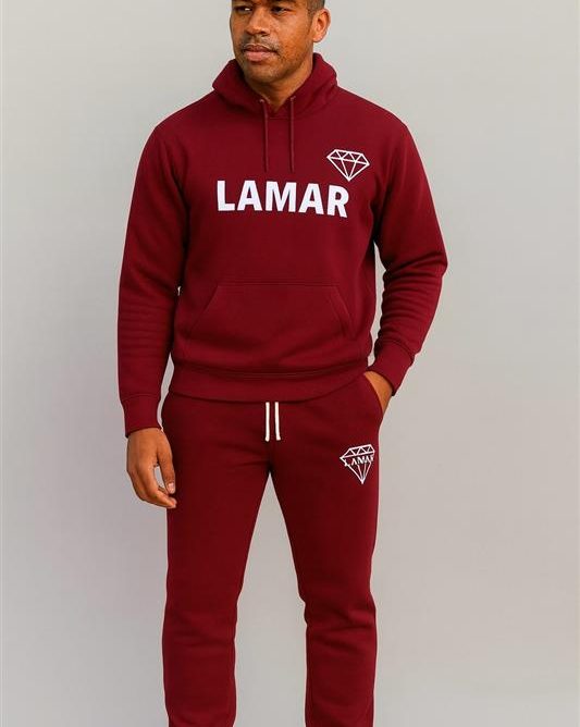 Tuta lamar con cappuccio rosso