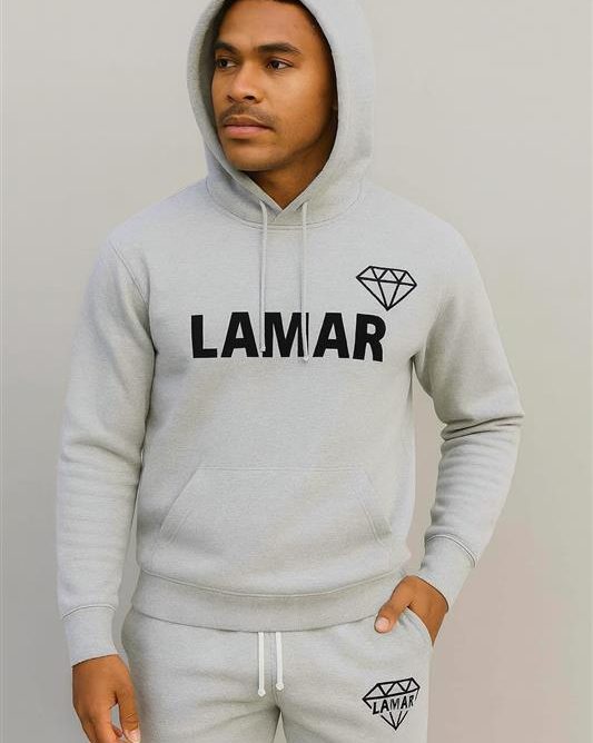 Tuta lamar con cappuccio grigio